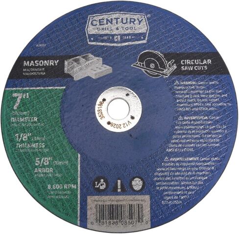 Century Drill & Tool 8606 Masonry Abrasive Saw Blade, 6-1/2" in Saudi Arabia