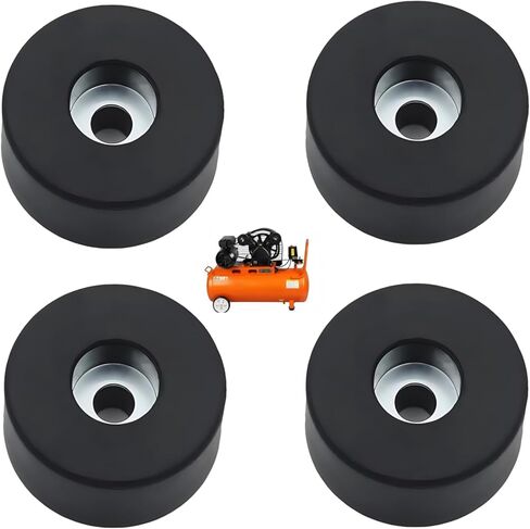 （4PCS）192310GS Air Compressor Isolator Pads, Replacement rubber isolator feet 094-0026, E106661, D091007, Air Compressor Rubber Compatible for Many Pressure Washers, Compressors, Generators in Kuwait