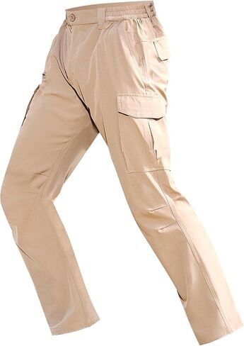 MOURCE Hiking Pants Men Lightweight - Water Resistant Quick Dry Outdoor Cargo Pants for Men with 8 Pockets in Saudi Arabia