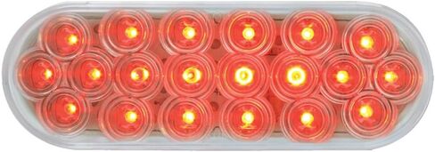 Grand General 87721 Red Oval Fleet 20-LED أضواء توقف / دوران / ذيل مختومة in Kuwait
