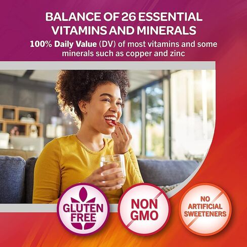 Geritol Multi-Vitamin Nutritional Support Tablets, Balance of 26 Essential Vitamins and Minerals, 40-Count (Pack of 2) in Kuwait