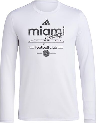 Adidas Men Inter Miami CF Vintage World Pre-Game Long Sleeve T-Shirt in Kuwait