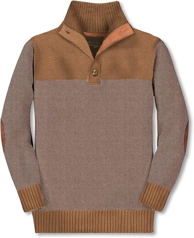 سترة صوفية محبوكة من القطن بنسبة 100% بياقة بأزرار سفلية للأطفال والأولاد من Gioberti in Kuwait