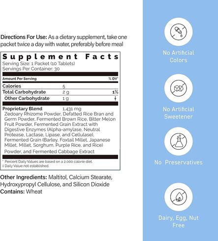 Okinawa Zedoary Purple and White Turmeric with Fermented Cabbage Extract, 1-Month Supply, 60 Packets in Kuwait