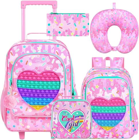 Kids Luggage for Boys and Girls, Cute Dinosaur Unicorn Rolling Wheels Suitcase for Toddler Children in Saudi Arabia