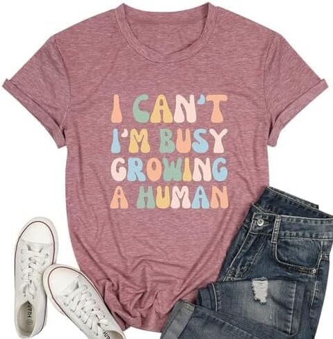 Tewmeu Mama Shirts for Women Funny Pregnancy Announcement Shirt | boy mom gifts，rock mama skull shirts，mama bear shirt in Saudi Arabia