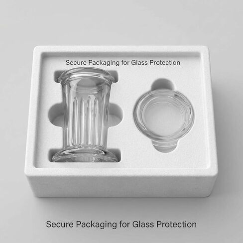 QWORK Coplin Staining Jar, 5 Slide Capacity 60 ml Glass Staining Tank in Saudi Arabia