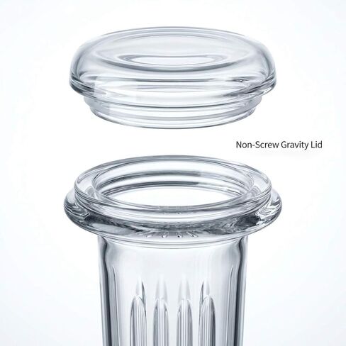 QWORK Coplin Staining Jar, 5 Slide Capacity 60 ml Glass Staining Tank in Saudi Arabia