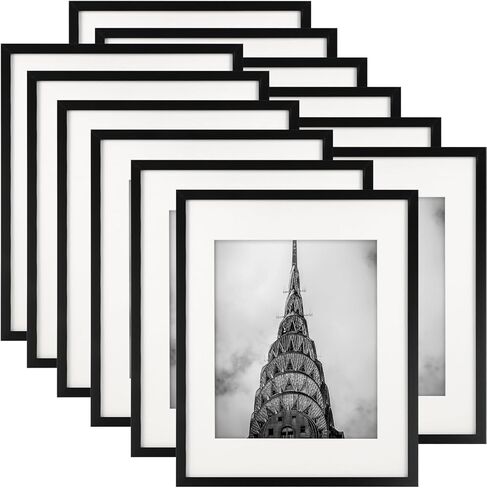 إطارات صور مقاس 8 × 10، مجموعة سوداء مكونة من 12 قطعة لإطارات الصور المجمعة لمعرض الحائط أو شاشة العرض على سطح الطاولة in Kuwait