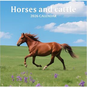 2026 Wall Calendar, Large Monthly Wall Calendar Dogs, Jan 2026 - Dec 2026, 12" x 24" (Opened), Hanging Planning Calendars for Family Home Office Supplies in Kuwait