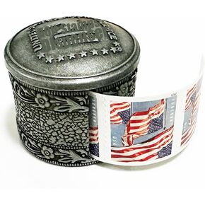 Metal Floral Roll Stamps Dispenser - Roll of 100 Stamps in Saudi Arabia