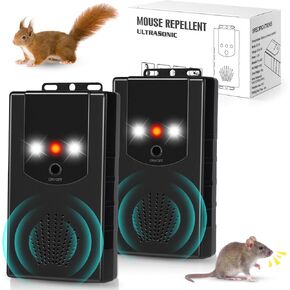 2 Pack Rodent Repellent for Car Engines,Three Power Supply Modes Rat Repellent for Car Mouse Repellents and Mouse Repellent for Cars Suitable for Cars, Garages, Warehouses in Saudi Arabia