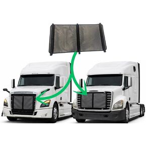 Winter Grille Cover for Freightliner Cascadia 2008–2026 | Heavy-Duty Winterfront | Engine Warm-Up Protection | Strap & Velcro Mount | Cold Weather Shield | SEWTRUCK in Saudi Arabia