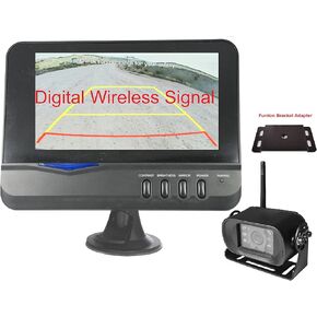Digital Wireless Camera + 7" Monitor + Adapter for Furrion FRCBRKT-BL Pre-Install Mounting Kit (FOS48T-BL/FOC12TA-BL) for RV, Trailer, 5th Wheels in Saudi Arabia