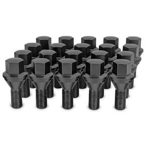 Dynofit M12x1.25 استبدال مسامير العروة ما بعد البيع للبراغي المنتفخة OE المكونة من قطعتين، 20 قطعة 17 مم عرافة OE نمط عجلة الترباس تناسب Jeep Renegade 2015-2025، دودج هورنت 2023-2025، 22 مم عرقوب تصميم قطعة واحدة in Kuwait