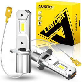 "مصباح AUXITO H3 LED، 16,000LM 600% أكثر سطوعًا، عمر 10 سنوات، مقاس 1:1 Plug-n-Play، تركيب مثالي 100%، مصباح ضباب LED H3 لمصباح الضباب، DRL، Canbus جاهز، حزمة من 2". in Kuwait