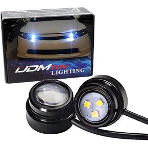 مصابيح عين النسر LED عالية الطاقة من iJDMTOY متوافقة مع مصابيح وقوف السيارات ومصابيح الضباب وزينون أبيض in Kuwait
