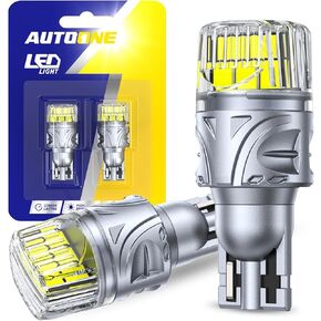 AUTOONE White 921 912 LED Light Bulbs, 700% Brighter & 6500K White, T15 921 906 W16W LED Bulbs for Bulb Direct Back up Reverse Parking Light, 2PCS in Kuwait