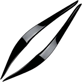 Zhisheng Car Headlight Eyebrow Trim Cover Lamp Eye Lid For BMW 2 Series F22 F23 F87 M2 2-Door 14-2021 ABS Glossy Black in Kuwait
