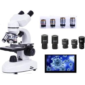 مجهر رقمي 30000X نطاق بيولوجي عالي الدقة نطاق مجمع المختبر الرقمي مع عدسات واسعة المجال 10X و 50X للمختبر in Kuwait