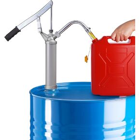 55 Gallon Drum Pump, All-Aluminum Lever-Action Barrel Pump, Fuel Transfer Barrel Pump for Diesel, Kerosene, Hydraulic Fluid, Rotary Siphon Oil Pump for Machinery Use, Fits 5–55 Gallon Drums in Saudi Arabia