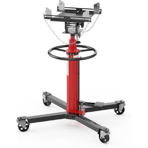 Transmission Jack,1320 LB Capacity,34"-68" Lifting Range, 2-Stage Hydraulic Telescopic Jack with Foot Pedal, 360° Swivel Wheels, Heavy-Duty for Auto Repair, Maintenance, Blue 31.9 * 25.6 Inch in Kuwait