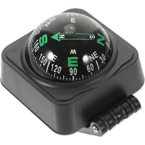 كرة بوصلة لوحة القيادة للسيارة من DOITOOL: بوصلة محمولة للسيارات، زينة مدمجة للوحة القيادة للسيارات والقوارب والاستخدام في الهواء الطلق، توجيه المشي لمسافات طويلة وركوب الدراجات in Kuwait