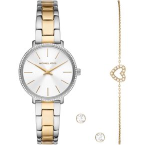 Michael Kors Women's Pyper Three-Hand Gold-Tone Stainless Steel Bracelet Watch (Model: MK3898) in Saudi Arabia