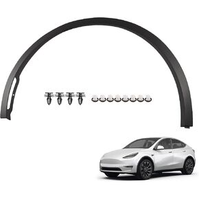 Front Right Fender Trim Compatible with 2020-2024 Tesla Model Y Passenger Side Replaces 1494186-00-B 1494162-00-B Wheel Arch Molding Flare in Saudi Arabia
