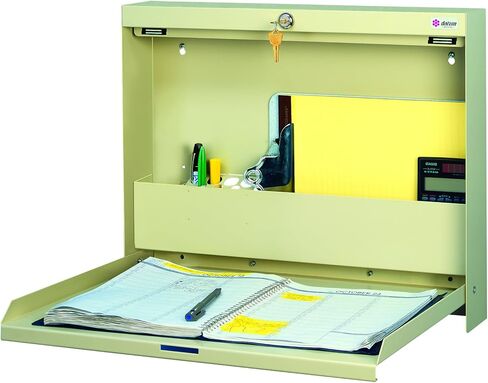 Datum Storage WallWrite Fold up Desk With Standard and Locking, Light Gray in Saudi Arabia