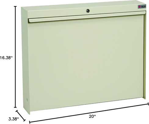 Datum Storage WallWrite Fold up Desk With Standard and Locking, Light Gray in Saudi Arabia