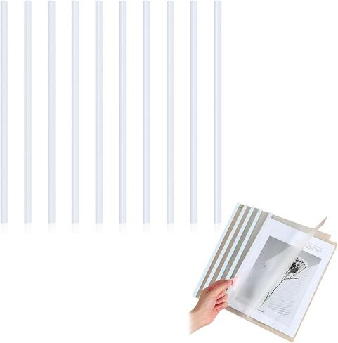 10 Pack White Binding Bars, 12 Inch Slide Grip Spine Bars for A4 Paper, 40-Sheet Capacity PVC Report Cover Bars for School, Office, Presentations, Documents Organization in Saudi Arabia