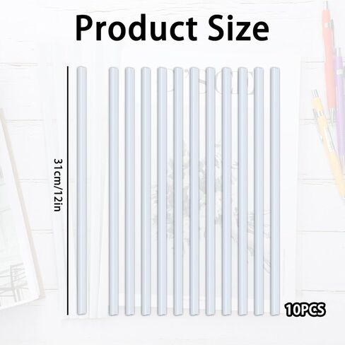 10 Pack White Binding Bars, 12 Inch Slide Grip Spine Bars for A4 Paper, 40-Sheet Capacity PVC Report Cover Bars for School, Office, Presentations, Documents Organization in Saudi Arabia