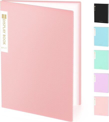 Sooez Binder with Plastic Sleeves 30-Pocket, Displays 60 Pages, 8.5x11 Presentation Folders with Clear Sheet Protectors, Art Portfolio Binder for Certificate & Office Project, Document Organizer in Saudi Arabia