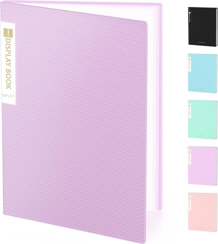 Sooez Binder with Plastic Sleeves 30-Pocket, Displays 60 Pages, 8.5x11 Presentation Folders with Clear Sheet Protectors, Art Portfolio Binder for Certificate & Office Project, Document Organizer in Saudi Arabia