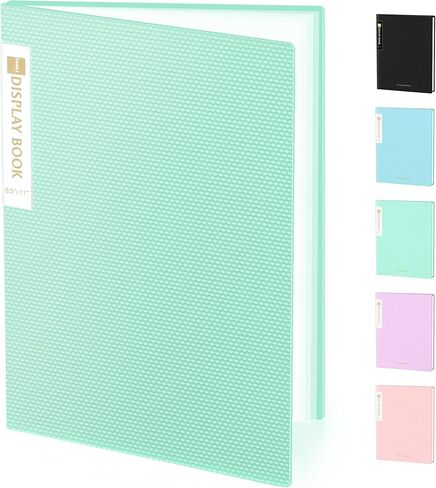 Sooez Binder with Plastic Sleeves 30-Pocket, Displays 60 Pages, 8.5x11 Presentation Folders with Clear Sheet Protectors, Art Portfolio Binder for Certificate & Office Project, Document Organizer in Saudi Arabia