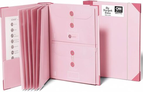 تذوق | إصدار Folio™ Document Organizer 2025 | منظم أكورديون بريميوم لايف بيندر خالي من الأحماض ومصبوغ ومغلف بالقماش مع 10 جيوب قابلة للتوسيع | مجلدات الملفات لتنظيم المنزل (سليت) in Saudi Arabia