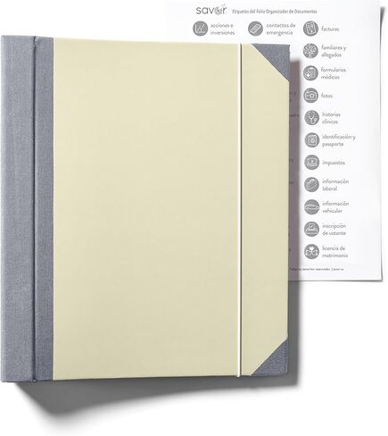 تذوق | إصدار Folio™ Document Organizer 2025 | منظم أكورديون بريميوم لايف بيندر خالي من الأحماض ومصبوغ ومغلف بالقماش مع 10 جيوب قابلة للتوسيع | مجلدات الملفات لتنظيم المنزل (سليت) in Saudi Arabia