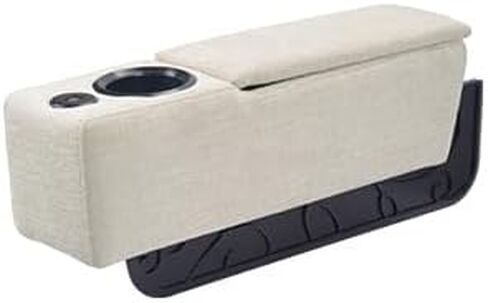 Multifunctional Sofa Armrest, Couch Armrest with Wireless Charge Stand, Removable Couch Caddy with Storage,Including LED Reading Light in Saudi Arabia