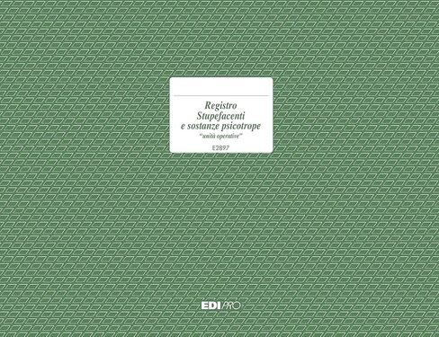 Edipro E2897 Amazing Load/Unloading Register and Operating Units 100 Numbered Pages F.to 31 x 21 in Saudi Arabia