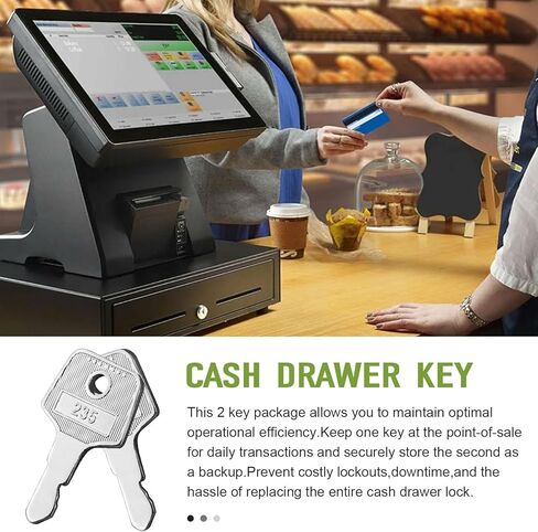 Cash Drawer VPK-8K-235 Key Replacement for Vasario & Compatible with APG Cash Drawers (2Key) in Saudi Arabia