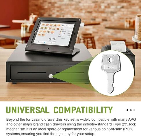 Cash Drawer VPK-8K-235 Key Replacement for Vasario & Compatible with APG Cash Drawers (2Key) in Saudi Arabia