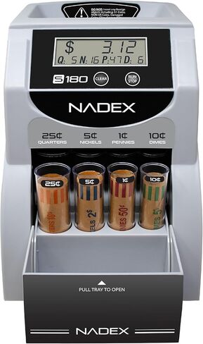 فارز وعداد العملات الرقمية Nadex S180 – يعرض القيم الإجمالية والمذهبية، أسود in Saudi Arabia