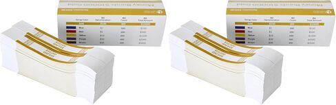 L LIKED Money Band Self Sealing Currency Straps for Bill Wrappers (Purple $2000-1000 PCS) in Kuwait