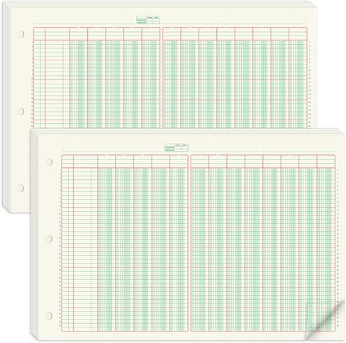 gisgfim 13 Column Ledger Columnar Analysis Pad 3 Hole Analysis Accounting Book 16.4 x 11 inch Ledger Paper Pad Double Page Format Columnar Pads for Business Accounting Bookkeeping & Data(2 Pads) in Saudi Arabia