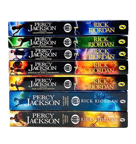 Koblit ltd Percy Jackson Collection 7 Books Set (Lightning Thief, Sea of Monsters, Titan's Curse, Battle of the Labyrinth, Last Olympian, Greek Heroes, Greek Gods) in Saudi Arabia