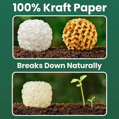 Honeycomb Packing Paper 12" x 230ft Roll, Expandable Bubble Cushioning Wrap for Packing & Moving, Packaging Supplies for Small Businesses, Eco Friendly Protective Shipping Material in Kuwait