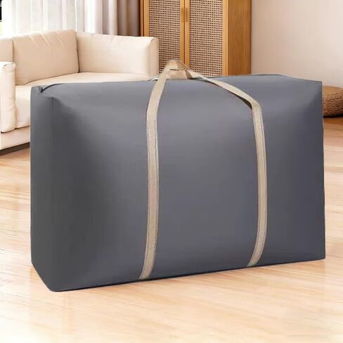 2 Pack Large Capacity Moving Packaging Bag, Waterproof Clothing Blanket, Moving Bag, Woven, Luggage Non-woven Fabric Skin Pocket-Gray in Saudi Arabia