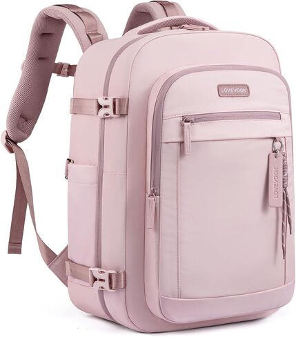 LOVEVOOK 40L Travel Backpack for Women, Airline Approved Carry On Luggage, TSA Personal Item Bag fits 15.6 Inch Laptop, Waterproof Weekender Overnight Suitcase for Work in Kuwait