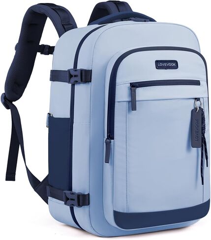 LOVEVOOK 40L Travel Backpack for Women, Airline Approved Carry On Luggage, TSA Personal Item Bag fits 15.6 Inch Laptop, Waterproof Weekender Overnight Suitcase for Work in Kuwait